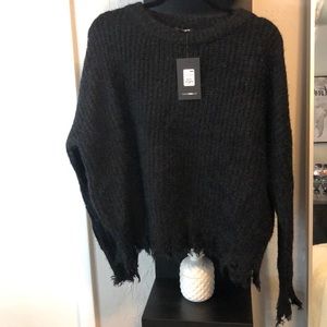 Fashion Nova black thick sweater